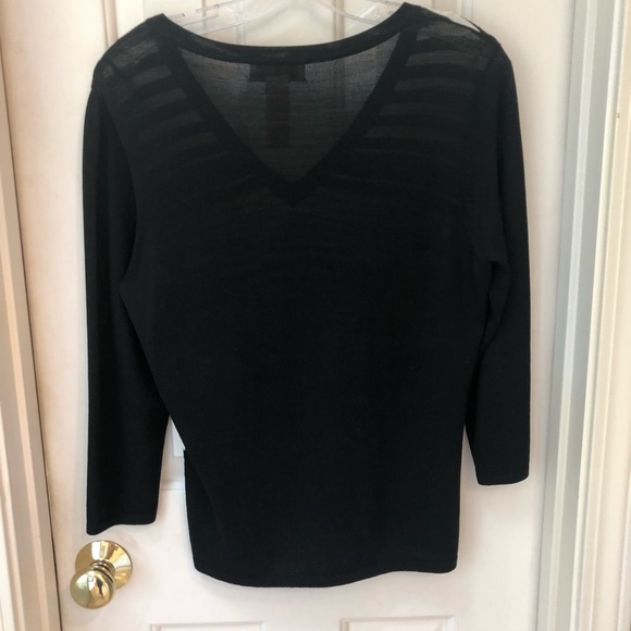 Sweater, V-neck, 3/4 length sleeves, Sz M, by Bice - Picture 9 of 9